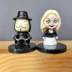 Creepy Horror Character PVC Toy Dolls Set for Halloween Decor