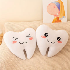 Funny Tooth Plush Toy Teeth Pillow Dolls Fairy Pillow Soft Stuffed Dental Gift