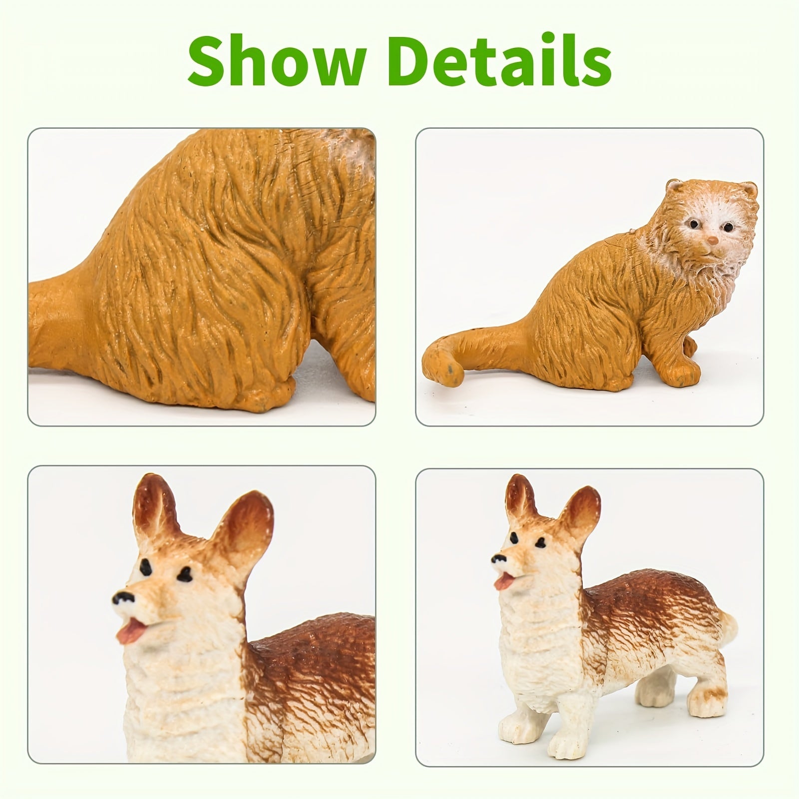 12-Piece Mini Farm Animal Figures Set PVC Toy Collection for Kids