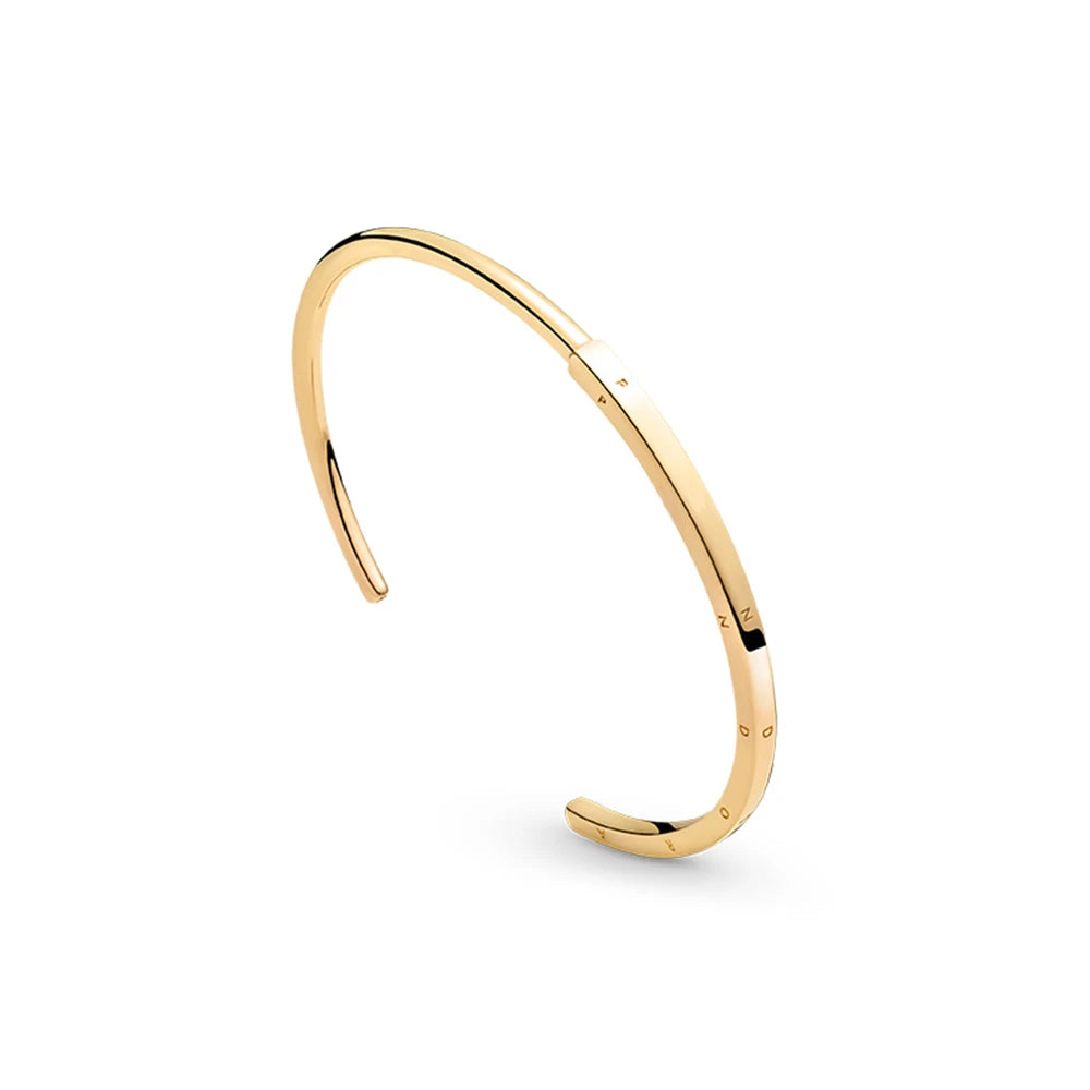 925 Silver Signature I-D Bracelet for Women Plata Bangle DIY Charms