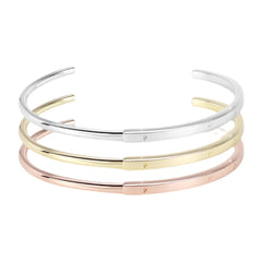 925 Silver Signature I-D Bracelet for Women Plata Bangle DIY Charms