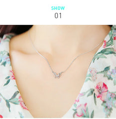 925 Sterling Silver Butterfly Necklace for Women