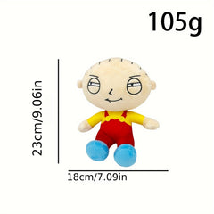 Oval Head Doll In Overalls Plush Doll