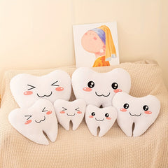 Funny Tooth Plush Toy Teeth Pillow Dolls Fairy Pillow Soft Stuffed Dental Gift