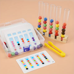 Test Tubes Clip Bead Toys for Baby Hand Fine Motor Skills