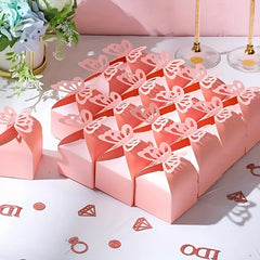 10pcs Pink Pearl Butterfly Gift Boxes Party Table Decoration Wedding Favors