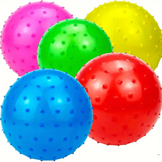 Spiky Massage Beach Ball, Stretchy Fun Favor, Christmas Gift in Random
