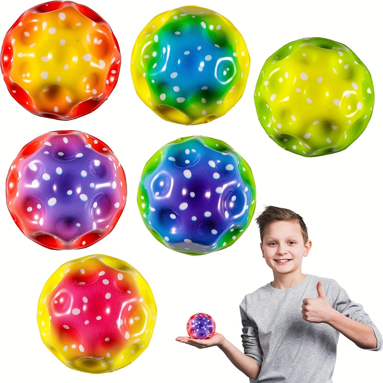 High Bounce Space Ball Hand eye Coordination Training