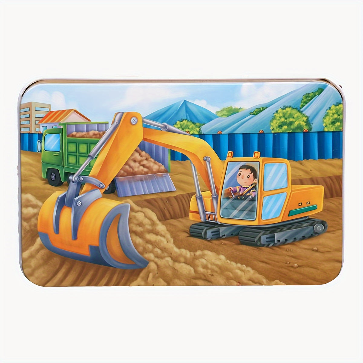 60 Piece Iron Tin Puzzle Animal & Dinosaur Designs for Kids 3-6