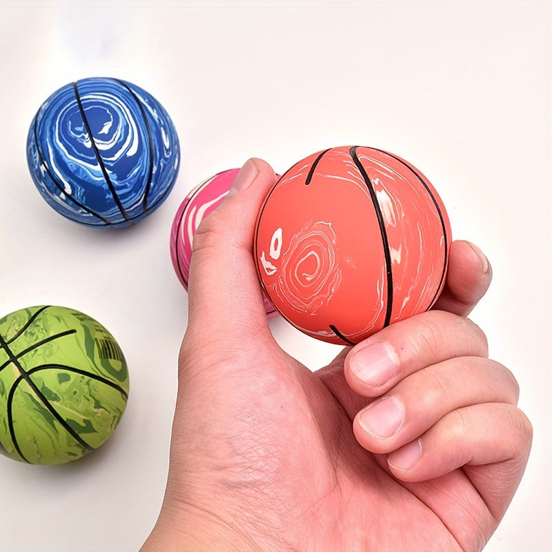 2pcs Camouflage Rubber Elastic Balls Small Basketball Outdoor Sports Toys