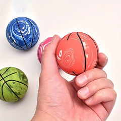 2pcs Camouflage Rubber Elastic Balls Small Basketball Outdoor Sports Toys