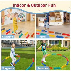 6pcs Pedal Stone Set Non slip Balance Block Fitness Equipment