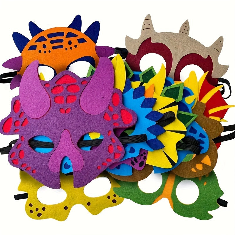 Dinosaur Masks Party Felt for Dinosaur Party Decorations Different Types