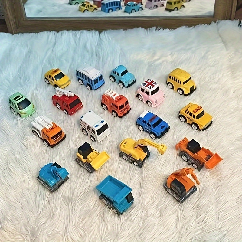 INS Style Mini Alloy Car Toy - Gift for Kids - Back Force Car Ornament