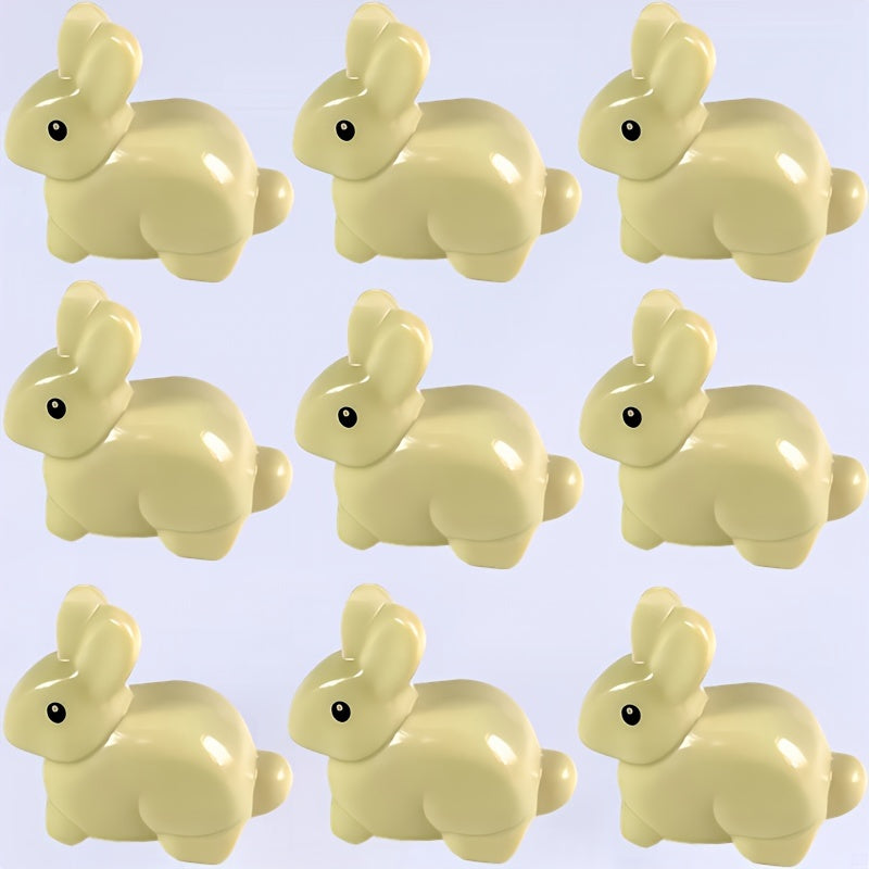 9pcs Mini Building Block Lovely Rabbit Anime DIY Animal Park Gift