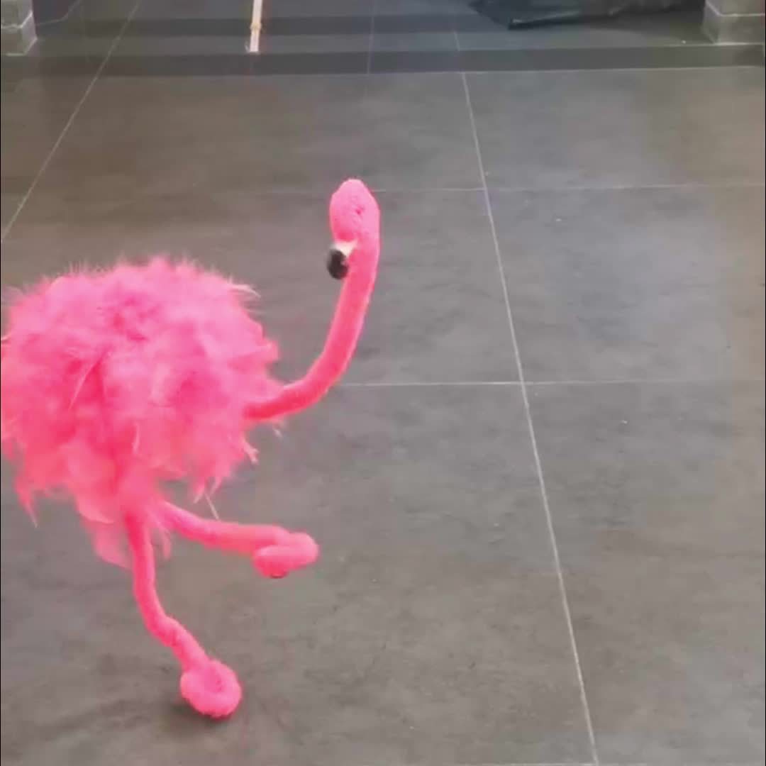 Fast Arrival Flamingo Pull String Doll Creative & Funny Craft Toy