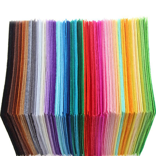 40pcs 1mm Nonwoven Felt Fabric for Home Decoration Sewing Dolls