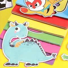 Animal Paper Cutting Craft Kit - DIY Paper Art Set with Animal Designs