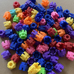 100pcs Hexagonal Building Blocks DIY Bricks Toy Educational Toys