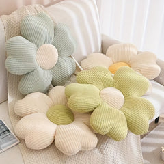 Plush Flower Pillow for Kids Bedroom Decor and Window Seating
