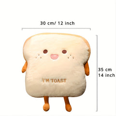 Plush Bread Pillow Soft Doll Warm Hand Pillow for Kids