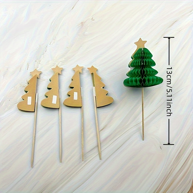 Christmas Beehive Cocktail Decoration Bamboo Stick Cake Fruit Stick