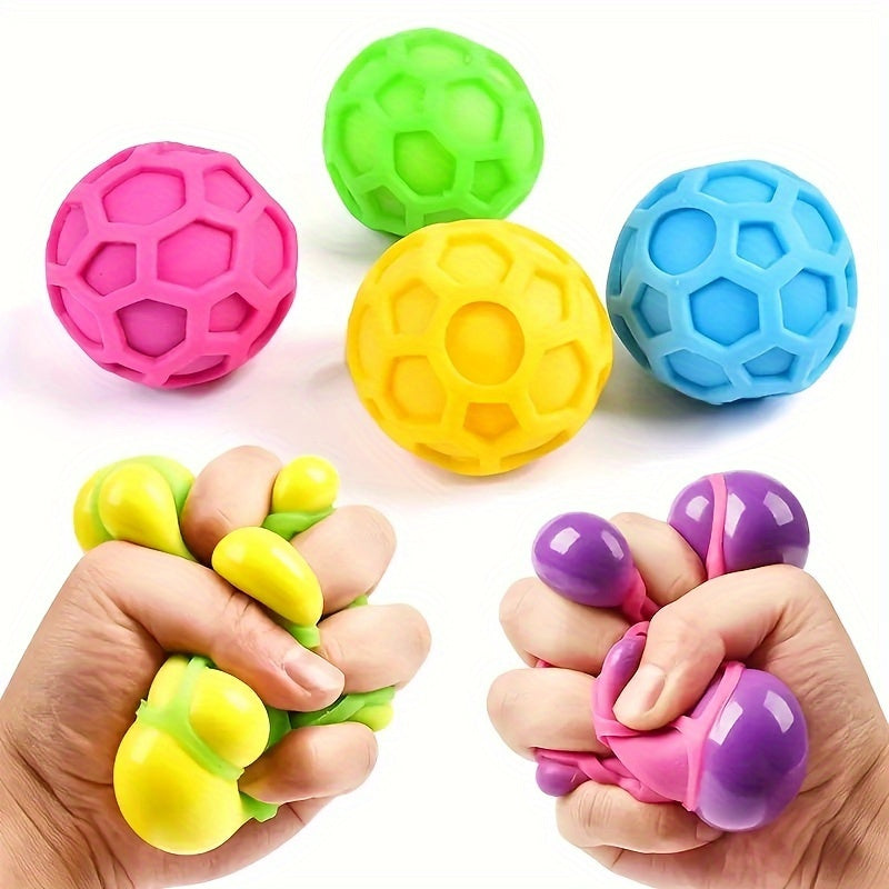 Stress Relief Squishy Balls TPR Soft Rubber Squishies Non-Toxic Slow Bounce Toys