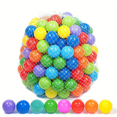 35pcs Mini Ball Pit Balls in 8 Colors Crush Proof Non Toxic for Baby Toddler