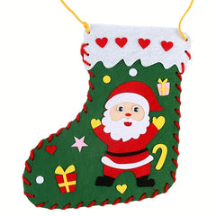 Christmas DIY Socks Decoration Candy Bag Children's Handbag