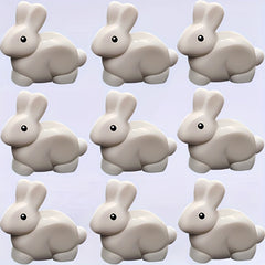 9pcs Mini Building Block Lovely Rabbit Anime DIY Animal Park Gift