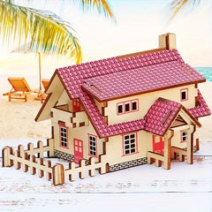 Wooden Puzzle 3D Assembling Model Toys