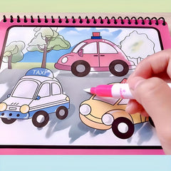 Magic Water Painting Book for Kids - Reusable Graffiti Coloring Book