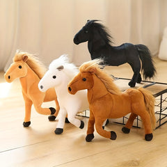Horse Plush Toy Simulation Pony Doll Soft Stuffed Animal