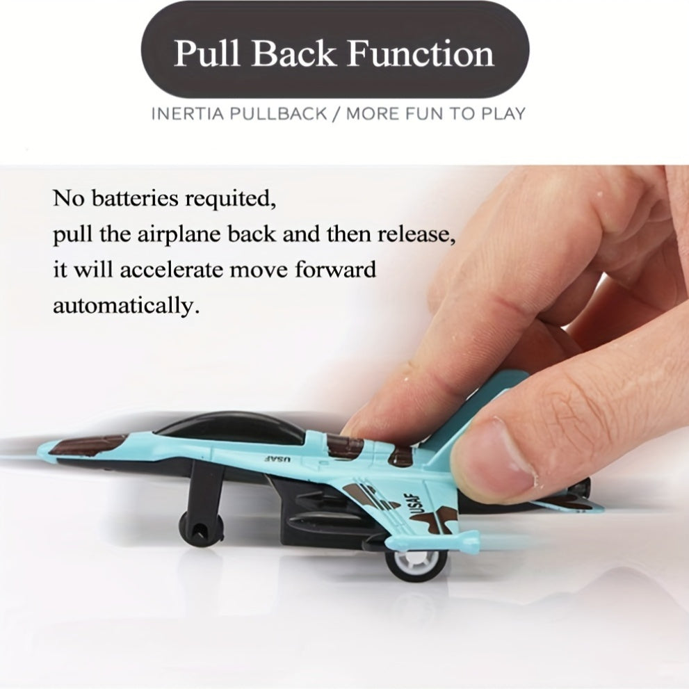 12 Pack Military Fighter Jet Airplane Toys for Kids
