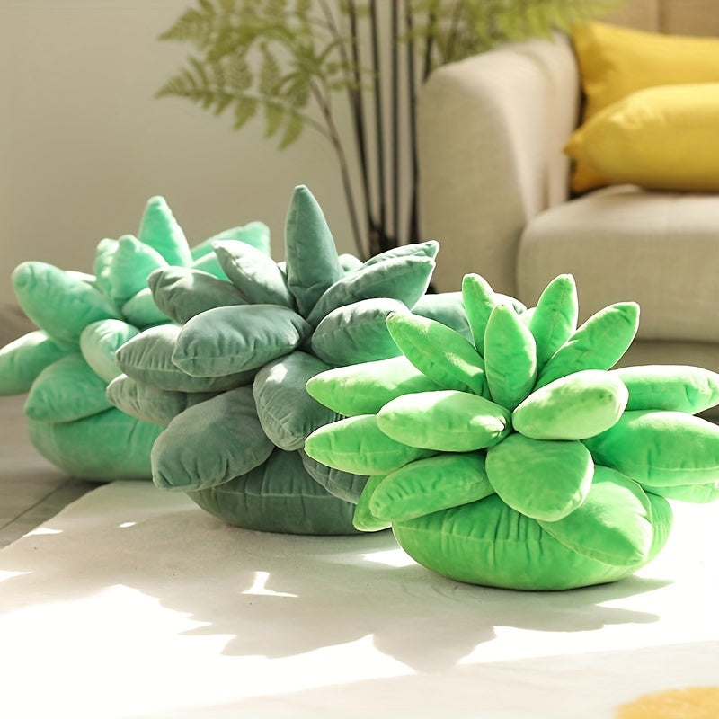 Succulent Plant Throw Pillow Plush Toy for Home Decoration