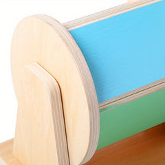 Educational Toy Set with Drum Rainbow Cloth Balls & Wooden Puzzle