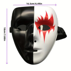 Halloween Face Mask Hand Painted PVC Street Dance Style