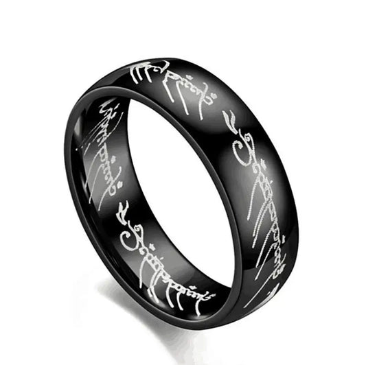 Midi Ring Titanium steel One Ring of Power Movie of Ring Women & Men Jewelry