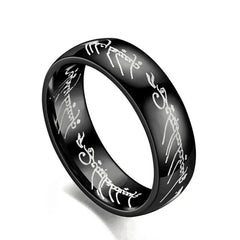 Midi Ring Titanium steel One Ring of Power Movie of Ring Women & Men Jewelry