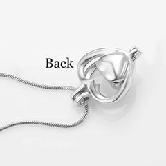 Heart Crystal Urn Pendant Necklace- A piece of my heart Lives in heaven