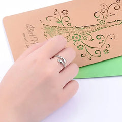 Adjustable Open Hug Ring I Love You Forever Hand Ring