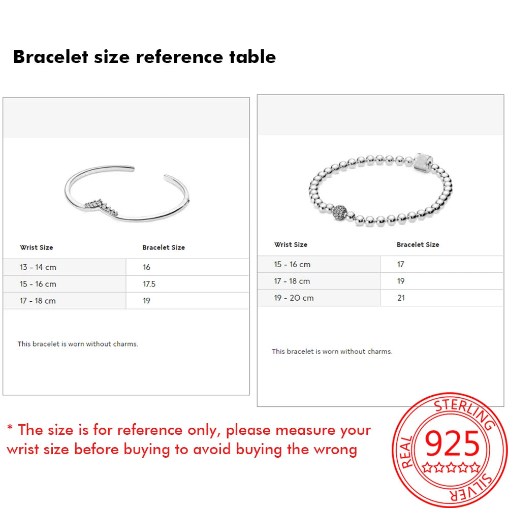 925 Silver Rose Buckle Beaded Pav? Bracelet for Her