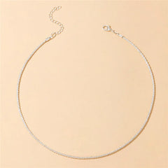 Silver Chains Choker Necklace for Women Party Jewelry