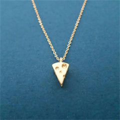 Personality Cheese Pendant Chain Necklace Jewelry