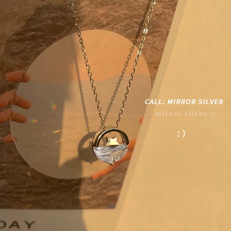 Women's Silver Star Pendant Necklace