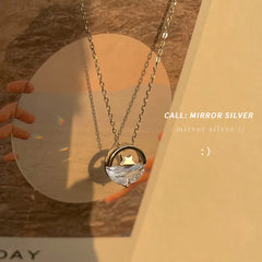 Women's Silver Star Pendant Necklace