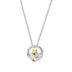 Women's Silver Star Pendant Necklace