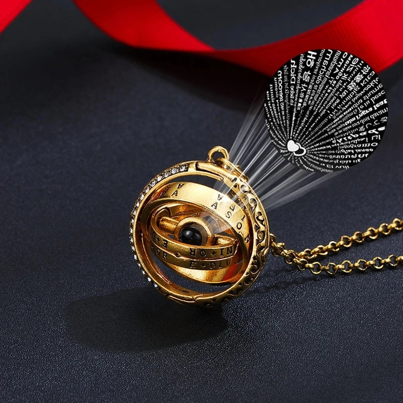 Astronomical Ball Spinner Necklace Choker