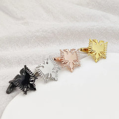 Albanian Flag Eagle Cufflinks - Personalised Men's Suit Accessories