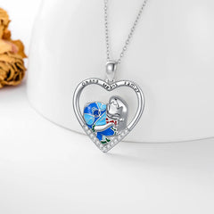 Ohana Means Family Stitch Pendant Necklace